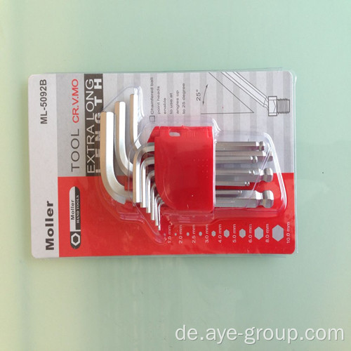 9pcs Kugelschreiber HEX KEY Short Inbusschlüssel